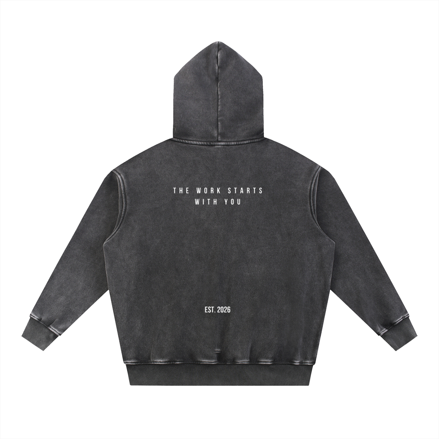 Essential Acid Wash Oversized Hoodie