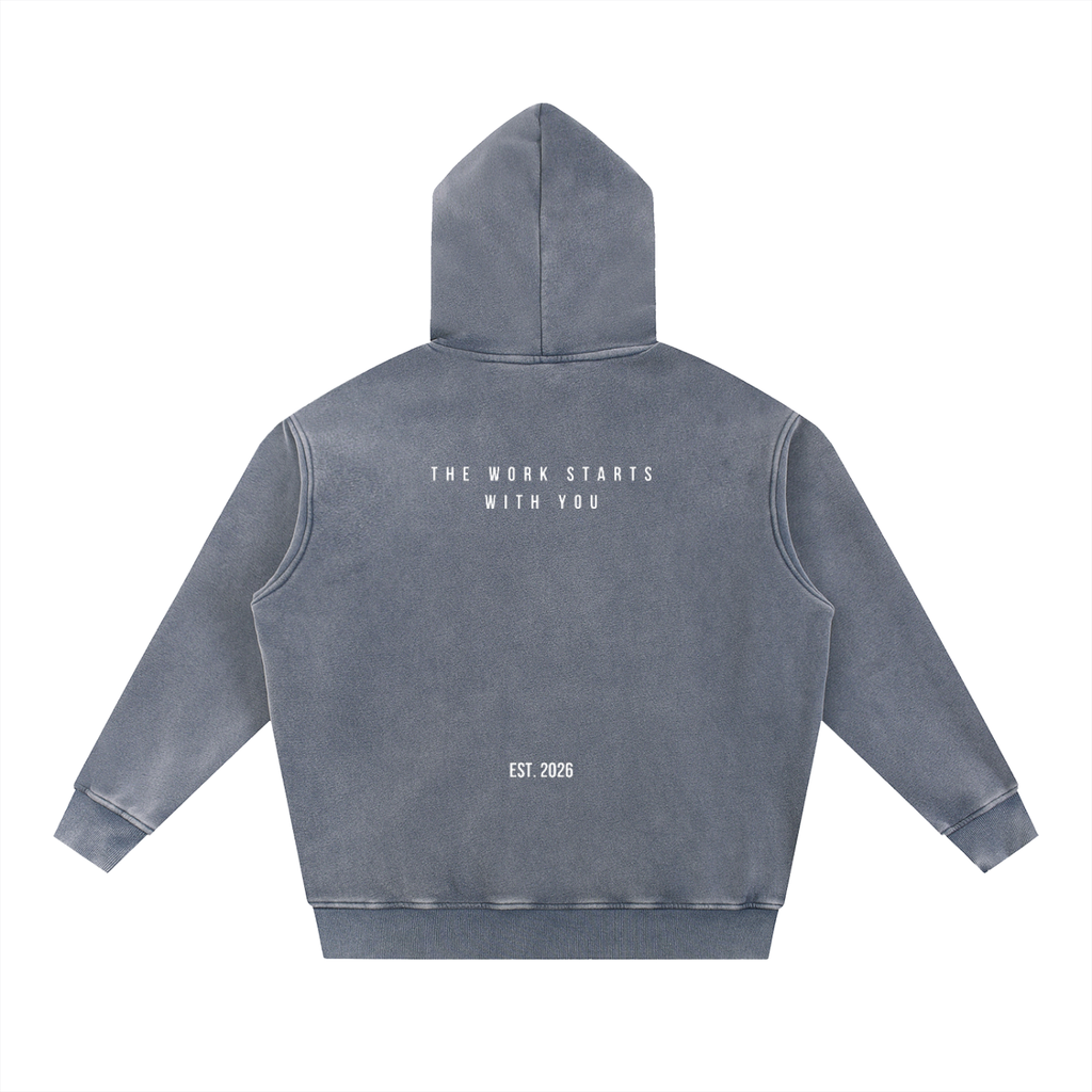 Essential Acid Wash Oversized Hoodie